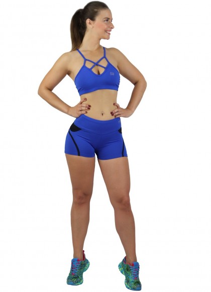 SHORT PUSH-UP BLUE GYM LINE - Fitnessstore