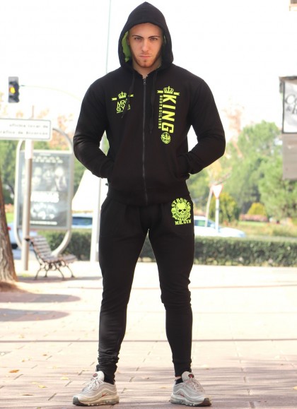 PANTALON NEGRO STRONG - FITNESSSTORE