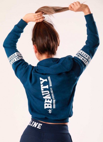 SUDADERA BEAUTY DANGER BLUE de GYM LINE - Fitnessstore