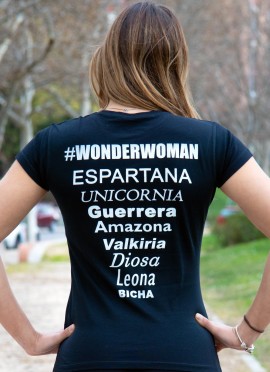 CAMISETA WONDERWOMAN BLACK - GYM LINE 2
