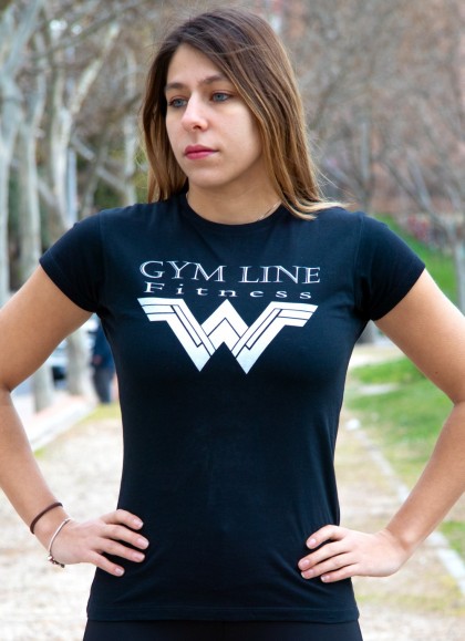 CAMISETA WONDERWOMAN BLACK - GYM LINE