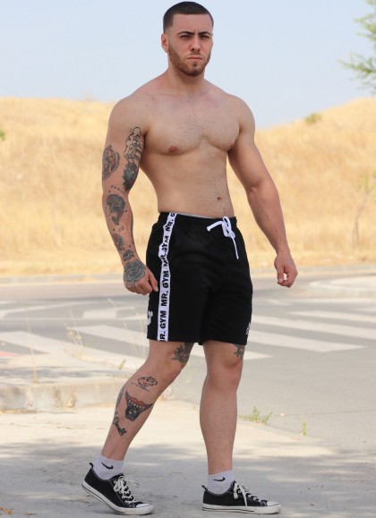 PANTALON CORTO WHITE - Fitnessstore