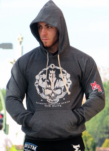 SUDADERA SKULL KING GRIS - Fitnessstore