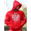 SUDADERA SKULL ROJA - Fitnessstore