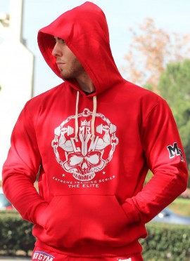 SUDADERA SKULL ROJA - Fitnessstore 2