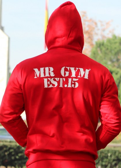 SUDADERA SKULL ROJA - Fitnessstore