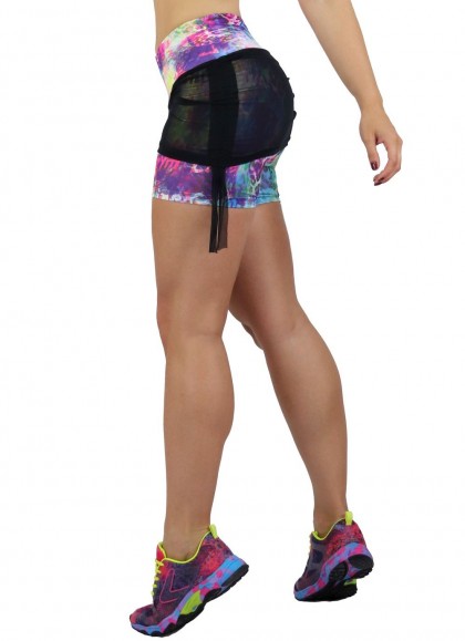 SHORT FALDA FUCSHIA TULL FITNESS  - Fitnessstore