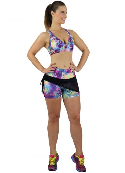 SHORT FALDA FUCSHIA TULL FITNESS  - Fitnessstore