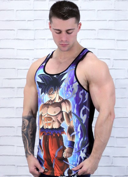 CAMISETA GOKU AZUL - FITNESSSTORE