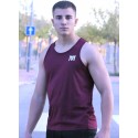 CAMISETA DE TIRANTE CLASICO BURDEO - FITNESSSTORE
