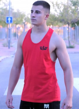 CAMISETA DE TIRANTES RED LOGO MG 2.0 - FITNESSSTORE