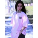 CAMISETA OVERSIZE PINK AND BLACK - GYM LINE