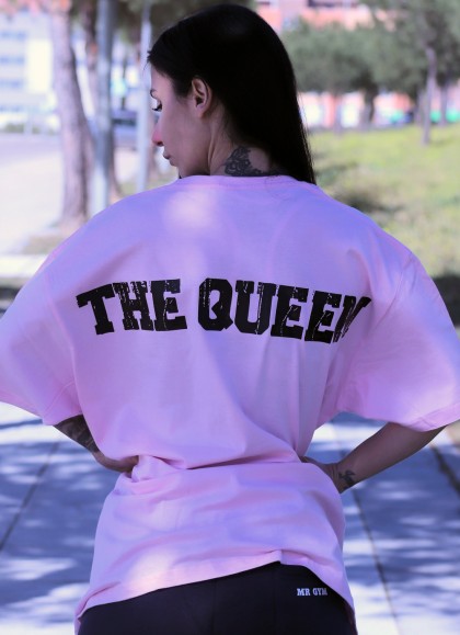 CAMISETA OVERSIZE PINK AND BLACK - GYM LINE