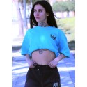 CAMISETA OVERSIZE Camiseta OVERSIZE BLUE AND BLACK (THE QUEEN) - GYMLINE