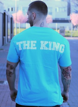 CAMISETA OVERSIZE TURQUESA WHITE THE KING DE MR GYM Fitnessstore