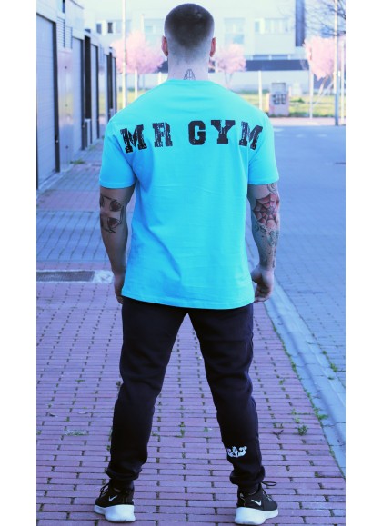 CAMISETA OVERSIZE TURQUESA WHITE THE KING DE MR GYM Fitnessstore