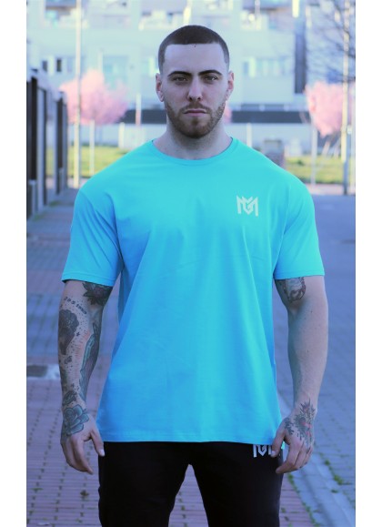 CAMISETA OVERSIZE TURQUESA WHITE THE KING DE MR GYM Fitnessstore