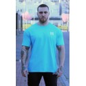 CAMISETA OVERSIZE TURQUESA WHITE THE KING DE MR GYM Fitnessstore