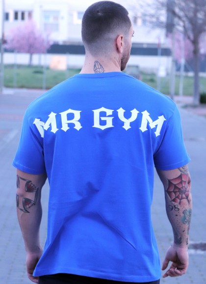 CAMISETA OVERSIZE BLUE WHITE THE KING DE MR GYM Fitnessstore