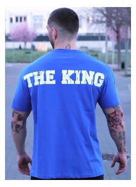 CAMISETA OVERSIZE BLUE WHITE THE KING DE MR GYM Fitnessstore