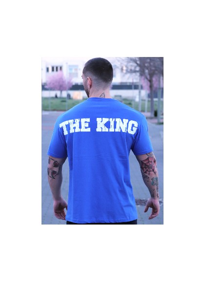 CAMISETA OVERSIZE BLUE WHITE THE KING DE MR GYM Fitnessstore