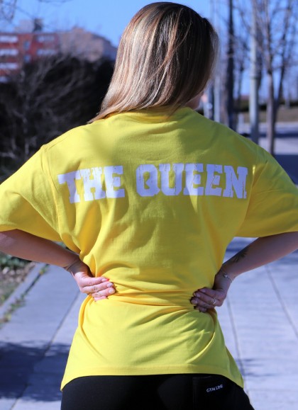 CAMISETA OVERSIZE YELLOW AND BLACK (THE QUEEN) - GYM LINE