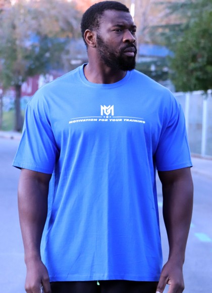 CAMISETA OVERSIZE BLUE WHITE THE KING DE MR GYM Fitnessstore