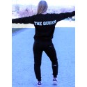SUDADERA BASIC BLACK THE QUEEN - FITNESSSTORE