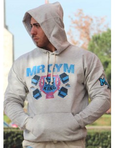 SUDADERA ONE KING GRIS CLARO 2