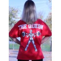 CAMISETA OVERSIZE RED STRONG GIRL - GYM LINE