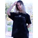 CAMISETA OVERSIZE BLACK STRONG GIRL - GYM LINE
