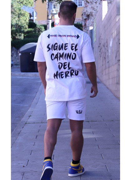 CAMISETA OVERSIZE BLUE WHITE THE KING DE MR GYM Fitnessstore