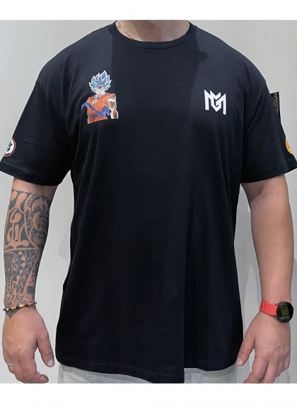 CAMISETA NEW OVERSIZE GOKU ULTRA INSTINTO DE DRAGON BALL DE MR GYM - FITNESSSTORE.ES