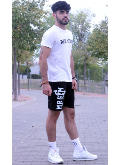 PANTALON CORTO BICEPS VINTAGE BLACK  - Fitnessstore