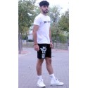 PANTALON CORTO BICEPS VINTAGE BLACK  - Fitnessstore