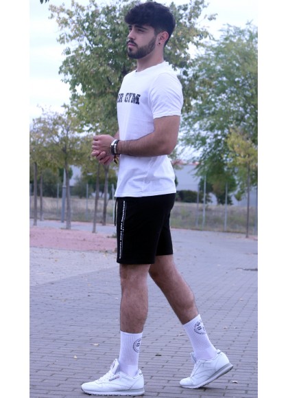 PANTALON CORTO BICEPS VINTAGE BLACK  - Fitnessstore