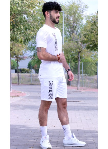 PANTALON CORTO  LEGEND WHITE - Fitnessstore