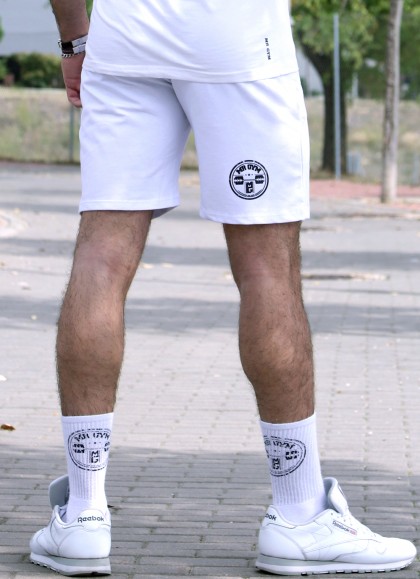 PANTALON CORTO  LEGEND WHITE - Fitnessstore
