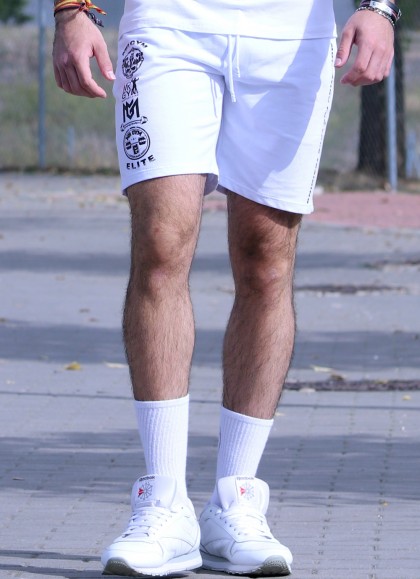 PANTALON CORTO  LEGEND WHITE - Fitnessstore