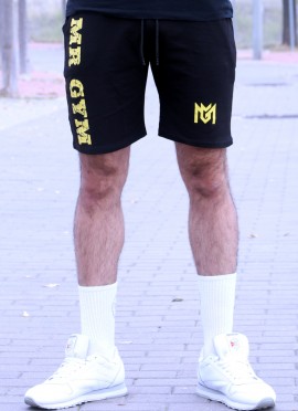 PANTALON CORTO MRGYM BLACK & YELLOW  - Fitnessstore 2
