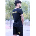 PANTALON CORTO MRGYM BLACK & YELLOW  - Fitnessstore