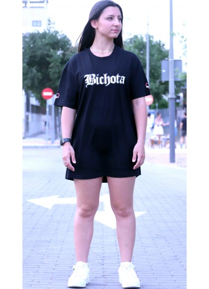 CAMISETA OVERSIZE BLACK BICHOTA - GYM LINE