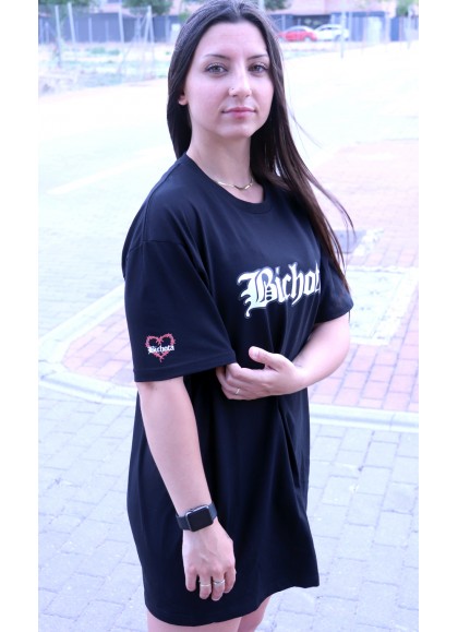 CAMISETA OVERSIZE BLACK BICHOTA - GYM LINE