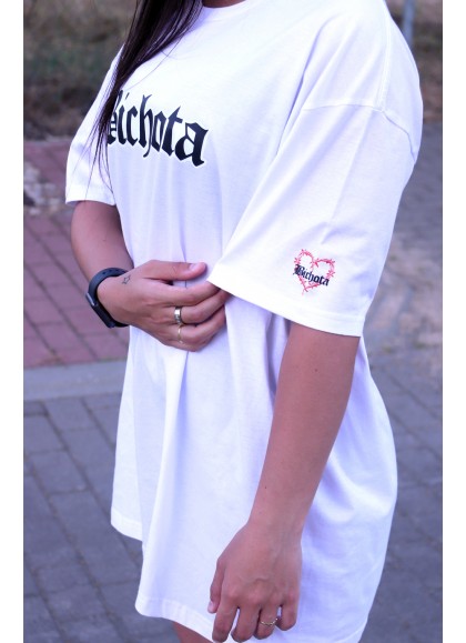 CAMISETA OVERSIZE WHITE BICHOTA - GYM LINE