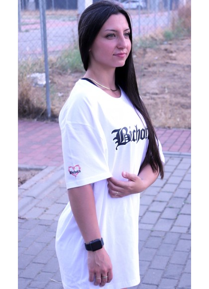 CAMISETA OVERSIZE WHITE BICHOTA - GYM LINE