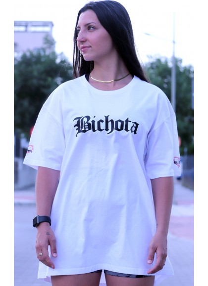 CAMISETA OVERSIZE WHITE BICHOTA - GYM LINE