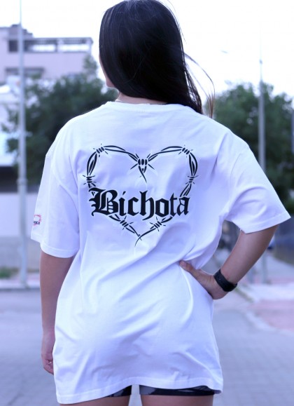 CAMISETA OVERSIZE WHITE BICHOTA - GYM LINE