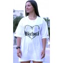 CAMISETA OVERSIZE WHITE BICHOTA - GYM LINE