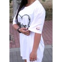 CAMISETA OVERSIZE WHITE BICHOTA - GYM LINE