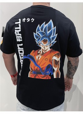 CAMISETA NEW OVERSIZE WHITE  GOKU ULTRA INSTINTO DE DRAGON BALL DE MR GYM - FITNESSSTORE.ES 2